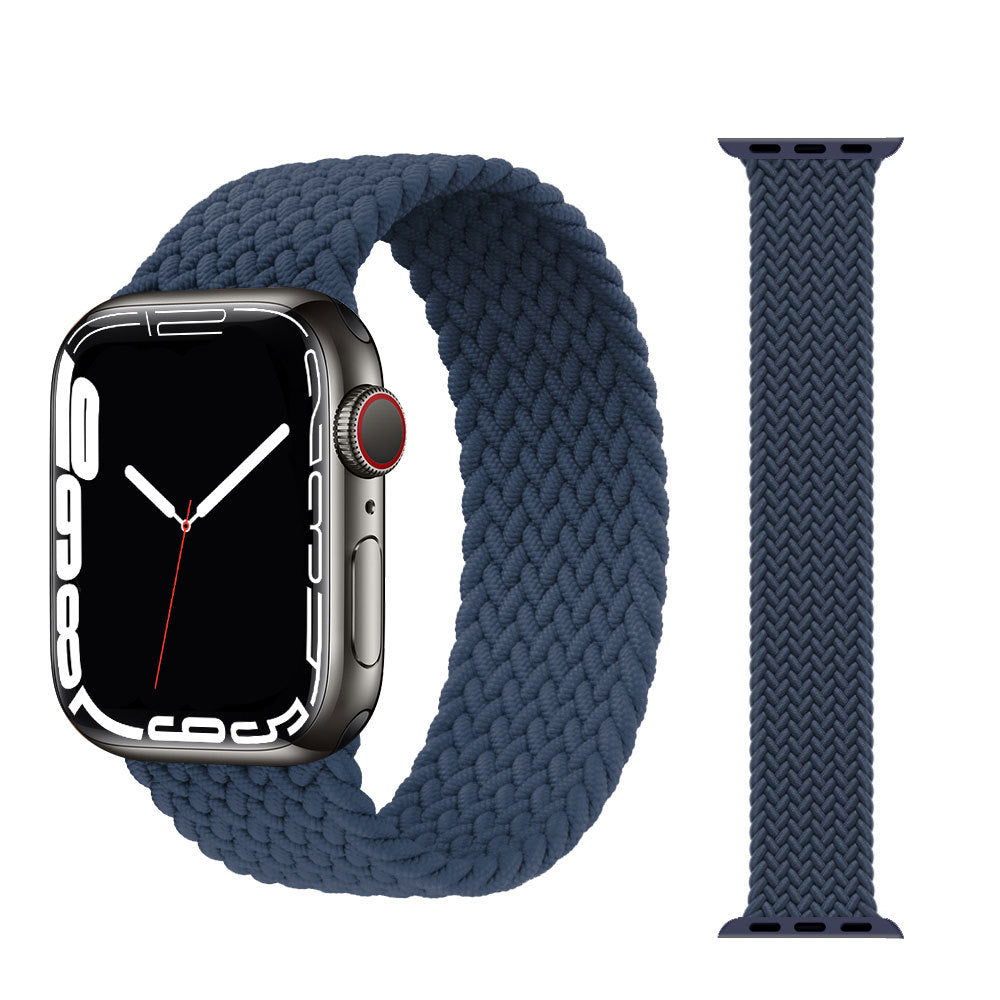 Elastic Woven Watch Strap With Hand Form Loop