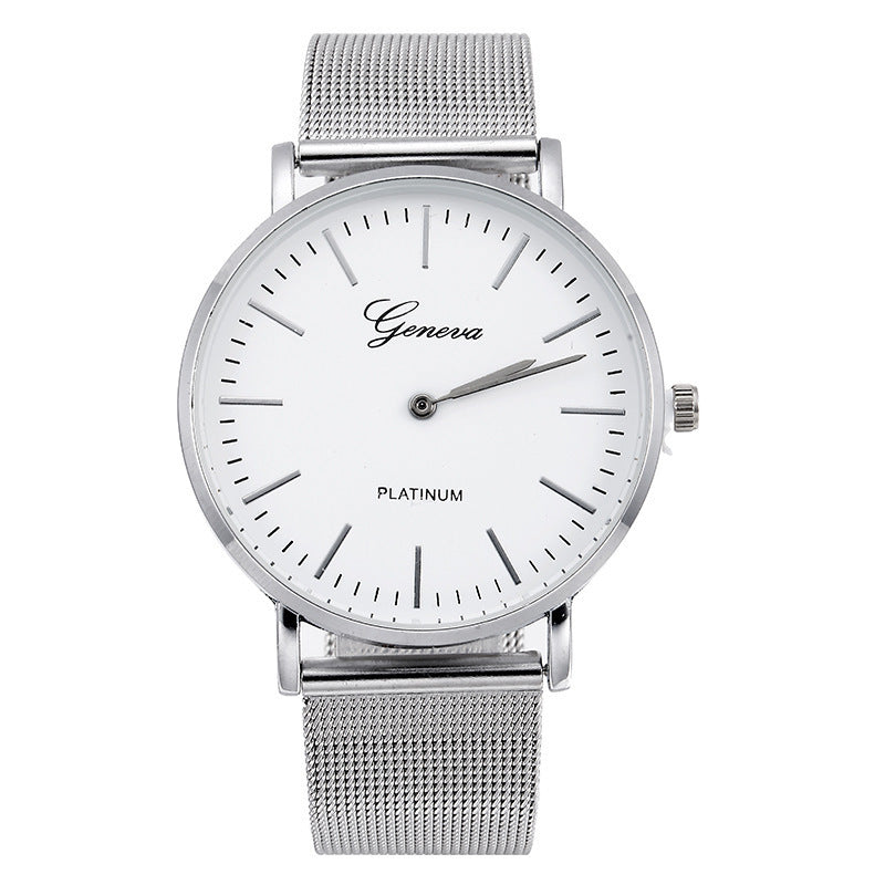 Fashion Steel Band Mesh Band Quartz Watch