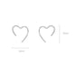 Heart-shaped Open Heart Stud Earrings Dangle Women Fashion Jewelry Jewellery