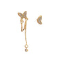 Mismatched Butterfly Ear Studs Dangle Earring Exquisite Fashion Drop Earrings For Women