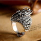 Vintage Thai Silver Dragon Head  Domineering Men's Ring