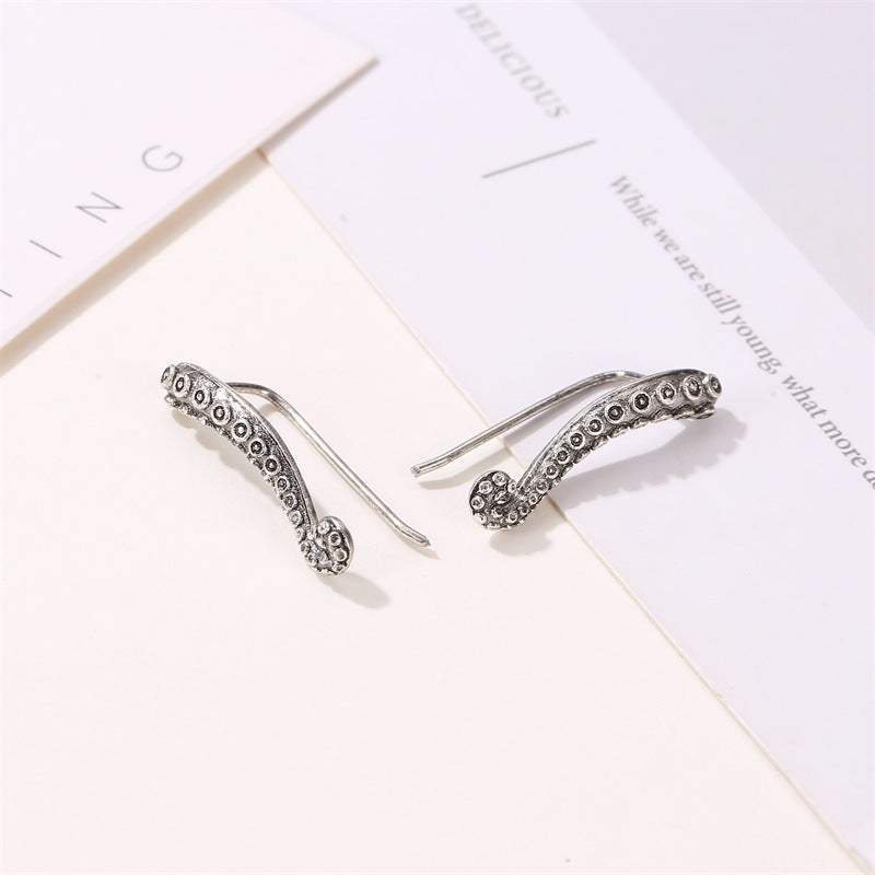 Octopus Leg Gift for Her Earrings Dangle Women Fashion Jewelry Jewellery