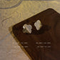 Half Flower Stud Earrings Accessories Gift Women Girl Fashionable Jewelry