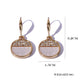Creative Round Ear Drop Earrings Dangle Women Fashion Jewelry Gift for Her