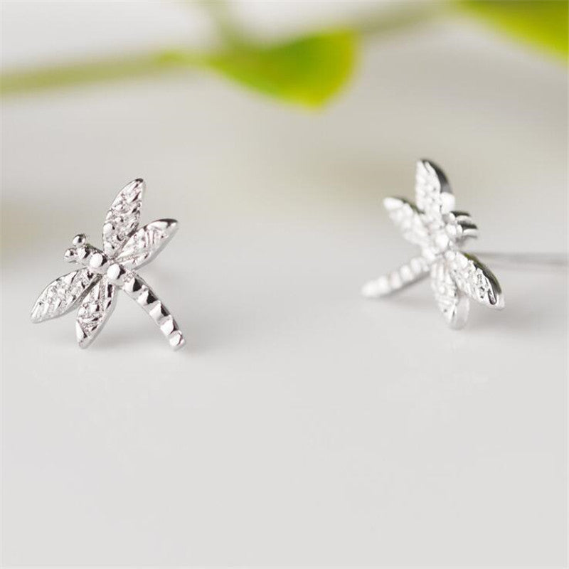 Dragonfly Stud Earrings for Women Girls Fashion Earrings Piercing Jewelry