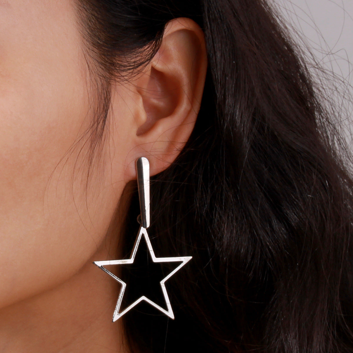 Geometric Star Drop Ear Dangle Fashion Earrings for Women Party Jewelry Gift