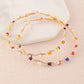 Multicolor Beads Large Hoop Earrings Women Jewelry Gift for Her Accessories