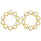Faux Pearl Ring Gift Earrings Dangle Women Fashion Jewelry Jewellery