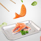 Stainless Steel Storage Trays Square Plate Thickening Pans Rectangular Tray Barbecue Deep Rice Dishes Bbq Kitchen Accessories