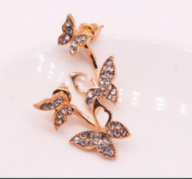 Butterfly Pattern Studs Jewelry Fashion Dangle Earrings for Girls Party Birthday