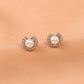 Open Circle Pearl Stud Earrings Fashion Jewelry for Girls Women Gift Accessories