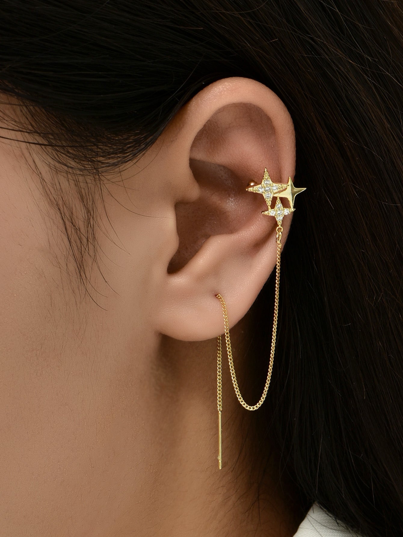 Stars Strings Studs Dangle Earring Exquisite Fashion Earrings For Women