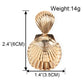 Gold-colored Shell Drop Earrings Cute Dangle Earrings Women Jewelry Gift for Her