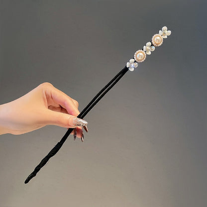 Xiaoxiangfeng Ball Head Pearl Flower Crystal Hair Set