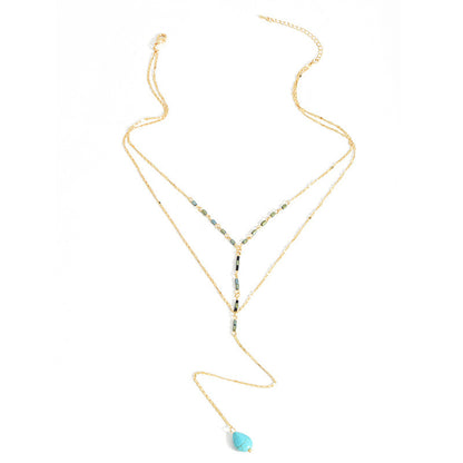 Bohemian Style Multi Layer Necklace Women Long
