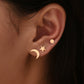 3pcs Set Stud Earrings Accessories Gift Women Girl Fashionable Jewelry