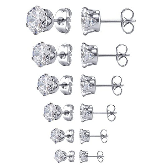 European And American Popular Crystal Zircon Earrings