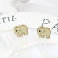 Ivory Elephant Stud Earrings Fashion Women Female Earrings Piercing Jewelry