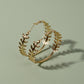 Leaf Hoop Earring Women Jewelry Mom Gift Everyday Wear Earrings