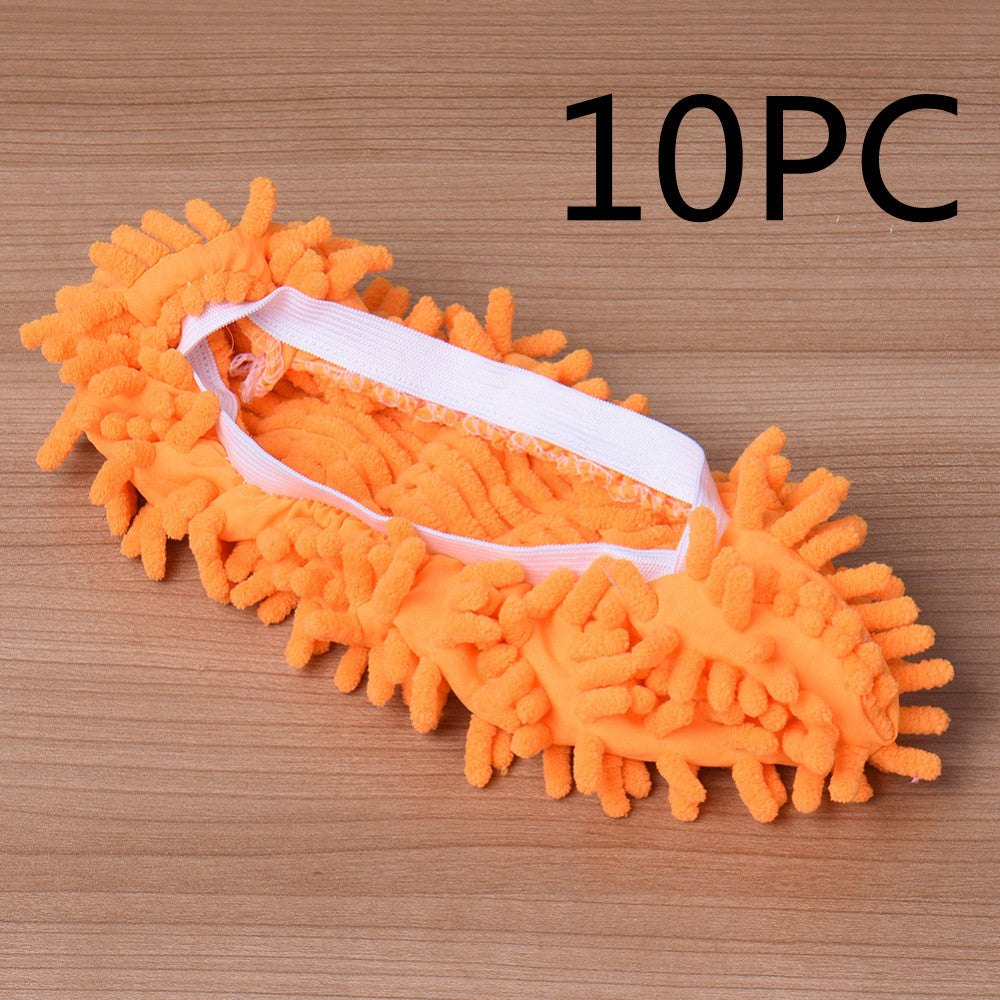 2pcs Set Multifunctional Chenille Micro Fiber Slipper Shoe Covers Clean Slippers Lazy Drag Shoe Mop Caps Household CleanTools