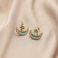 Colorful Moon Star Stud Earrings Women Girls Gifts Jewelry Accessories