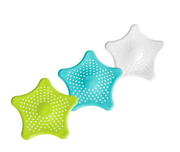 Five-pointed Star Kitchen Sink Anti-clogging Silicone Floor Drain