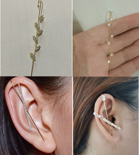 Temperament Cold Wind Piercing Ear Acupuncture Ring