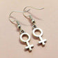 Gender Sign Dangle Earrings Cute Summer Earring Jewelry Gift for Her