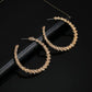 European And American Style Circle Burr Earrings