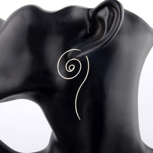 Swirl Ear Stud Fashion Earrings for Women Party Jewelry Gift