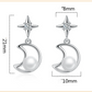 Faux Pearl Moon Star Dangle Earring Exquisite Fashion Stud Earrings For Women