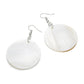 White Round Drop Ear Dangle Fashion Earrings for Women Party Jewelry Gift