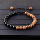 8mm Natural Woman Yoga Wooden Bead Bracelet