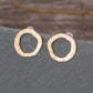 Textured Irregular Circle Drop Earring Women Jewelry Mom Gift Everyday Wear