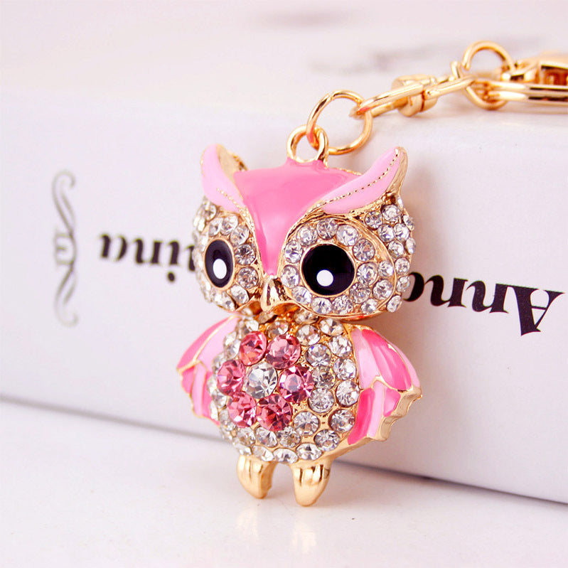 Cute Cartoon Diamond Car Keychain