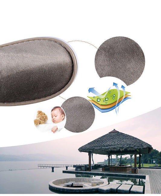 Non-disposable Fleece-like Padded Hospitality Slippers