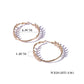 Leaf Hoop Earring Women Jewelry Mom Gift Everyday Wear Earrings