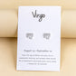 Twelve Constellation Earrings Gold And Silver 12 Zodiac