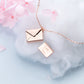 Fashion Jewelry Envelop Necklace Pendant Necklace Women Envelope Lover Letter Pendant Best Gifts For Girlfriend