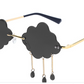 Party Funny Rainy Rimless Sunglasses