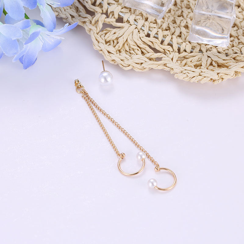 Fashion Jewelry Single Earring With Tassel Chain