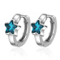 Blue Five-pointed Star Ear Buckle Clavicle Chain