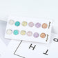 6pairs Glitter Sparkle Stud Earrings Women Jewelry Mom Gift Everyday Wear