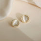 Rhinestone Faux Opal Stud Earrings Accessories Gift Women Girl Fashionable