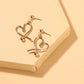 Heart Pendant Dangle Earring Exquisite Fashion Drop Earrings For Women