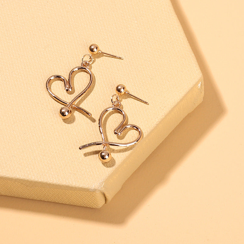 Heart Pendant Dangle Earring Exquisite Fashion Drop Earrings For Women