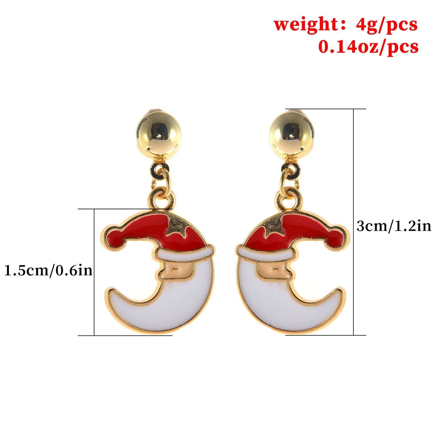 Christmas Santa Dangle Earring Exquisite Fashion Drop Earrings For Women