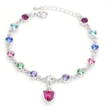 Heart Of The Ocean Crystal Bracelet Fashion Jewelry