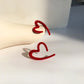 Open Heart Jewelry Stud Earrings Modern Fashion Women Earrings Piercing Studs
