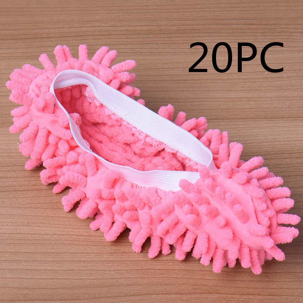 2pcs Set Multifunctional Chenille Micro Fiber Slipper Shoe Covers Clean Slippers Lazy Drag Shoe Mop Caps Household CleanTools